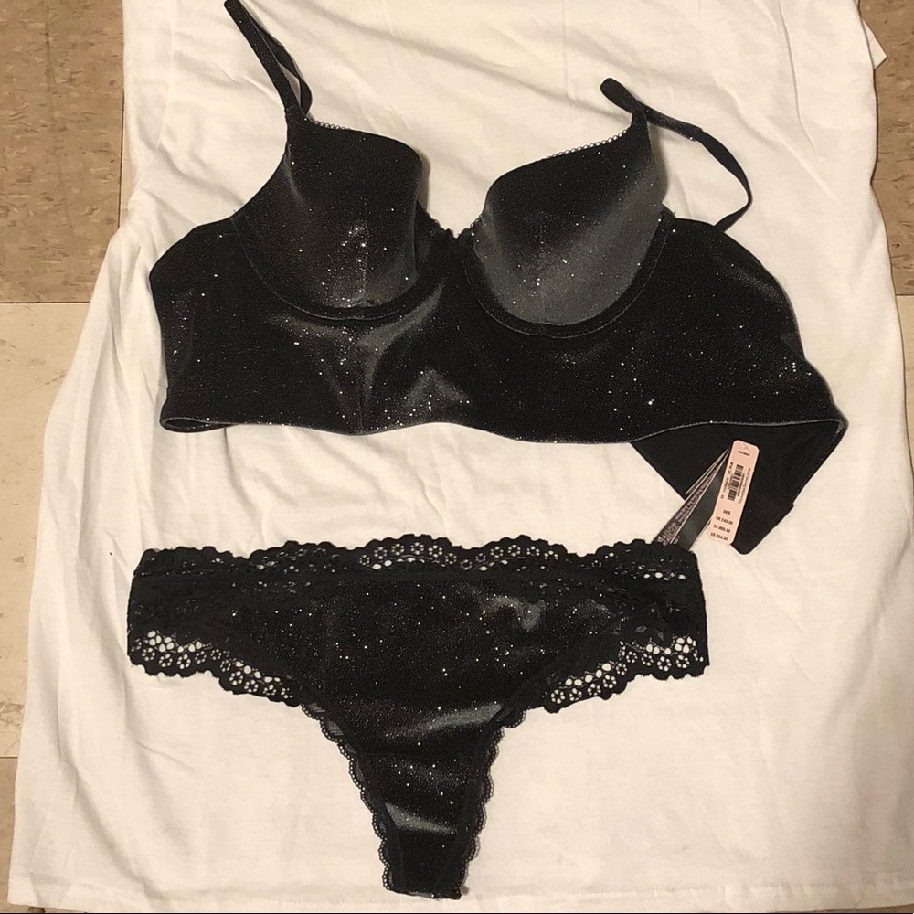 Victoria’s Secret sparkly bra and pant set